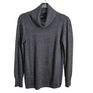 Lulus Friend Of A Friend Gray Cowl Neck Sweater Size L